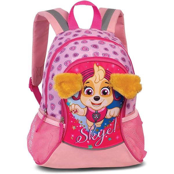 Sac à Dos Paw Patrol Pour Enfants Avec Motif Chien Pour Garçons Et Filles - Personnalisé Avec Le Nom - Sac De Loisirs Pour Maternelle Avec Oreilles En Peluche 3D - 8L