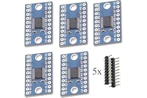 Hailege 5pcs TXS0108E module de conversion de niveau 8 voies 8 voies en duplex intégral haute vitesse 8 bits Module de conversion bidirectionnelle de niveau logique 8 canaux