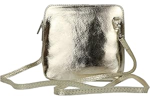 Craze London Genuine Vera Pelle Women Cross body Italian Leather Small Mini Shoulder Bag Handbag