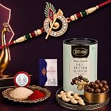 DeoDap Rakhi + Chocolates (K1_703_BS) | Raksha Bandhan Gift for Brother (96gm) | Sweets & Card: 