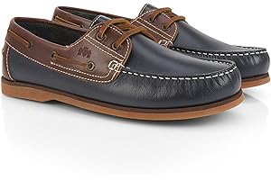 Catesby Portland Leather Mens Boat and Deck Shoes Lightweight Casual Summer Shoes