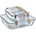 Pyrex Zero Cook & Freeze Food Storage Canisters, Set of 3