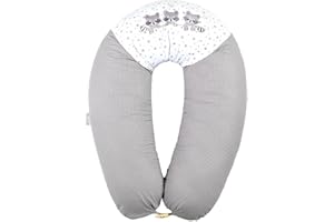 ‎SEI DESIGN sei Design XXL Stillkissen ergonomisch 190x30, Schwangerschaftskissen Seitenschläferkissen Komfortkissen Erwachsene, Babynestchen Neugeborene Baby Kissen