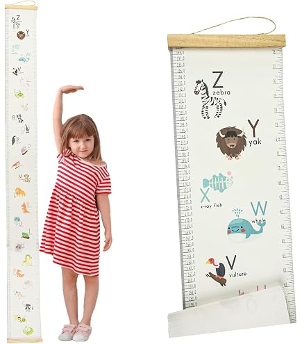 Kids Growth Chart Sticker - Removable Height Measurement Wall Decal, 5.5x63 Inch DIY Child Growth Tracker - View #2