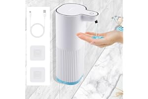 ‎BEIHRE Beihre Seifenspender Automatisch, 360ML Gel Seifenspender Wandbefestigung,Elektrischer Soap Seifen Spender mit Sensor USB Aufgeladen Werden für Küchen Bäder Schulen Hotels,Büro