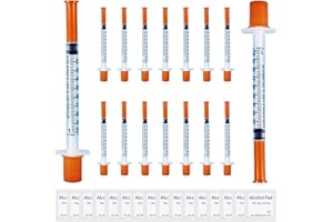 SZWLJ 16 Pack 1ml 0.3X8mm Dispensing Measuring Tools Multi-Purpose Individually Sealed Packaging - Ideal Laboratory & Pet Feeding Accessories