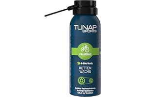 ‎TUNAP SPORTS TUNAP SPORTS Kettenwachs | Fahrrad-Trockenschmierung Spray für die Kette auf Wax-Basis | für MTB, Rennrad etc.