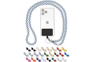 DROP LETSY DROPLETSY Holzperlen Handykette universal, Schlüsselband, Kette, Necklace zum Umhängen - kompatibel mit Allen Smartphones: Apple iPhone 14,13,12,11,X,XS,SE Samsung Galaxy (ohne Hülle, Shark)