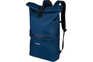 URBAN ZWEIRAD - Rollrucksack - Rolltop Rucksack für Damen & Herren aus PET-Flaschen - Rolltop für Freizeit, Uni & Schule etc. - Wasserabweisender Rolltop Rucksack