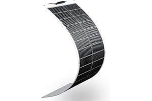XINPUGUANG 100W Flexible Solar Panel, 12V Super Flexible Solar Panels Bendable Mono Off-Grid Solar Power PV Panel for Marine, Motorhome, Cabin, Van, Car and Uneven Surfaces