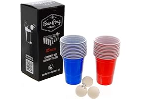 Beerpong-Deluxe komplett set (22 koppar, 3 bollar)
