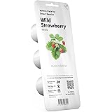 Click & Grow Recharge pour jardinière Smart Herb Garden-Fraises des Bois Strawberry Refill 3-Pack, Verde, 7x7x21 cm
