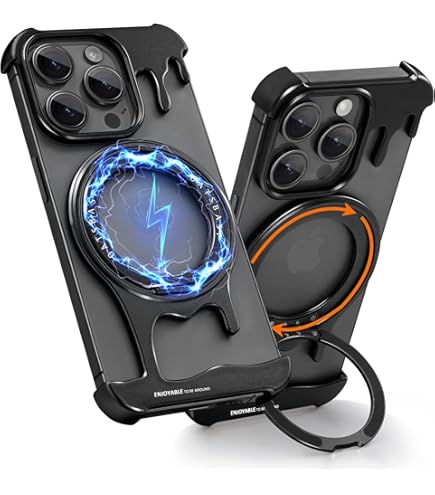 Custodia Magnetica Geupday Per IPhone 16/15/14 Pro - Antiurto, Ricarica MagSafe, Design Metallico