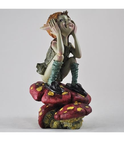 Pixie Petit Enfant Lot De 4 Jardin Magique Décor Intérieur Ou Extérieur Fée Cadeau H6 Cm