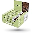 Bulk Gourmet Vegan Protein Bar, Plant Based, Dark Chocolate Salted Caramel, Pack of 12, 12 Servings, Packaging May Vary