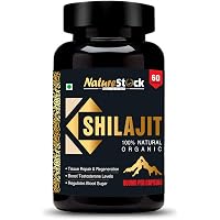 Nature Stock Pure And Organic Himalyan Shilajit 800 mg 60 Capsules (Pack of 1)