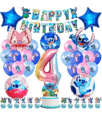 Kindergeburtstag Deko Für 6 Jahre, Mari-Thema, 44-teiliges Set