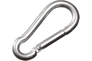 SBS MS-Warenvertrieb 10 Karabinerhaken 6 x 60 mm aus verzinktem Stahl