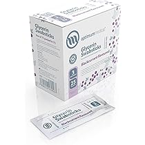 JFA Medical Glycerin Swabsticks Lemon Flavour Sugar Free Swab Sticks For Dry Mouth   Box Of 75