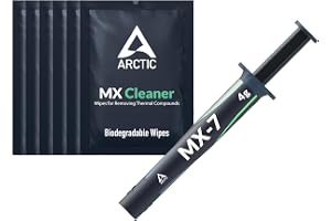 ARCTIC MX-7 (4g, with MX-Cleaner) - High Performance Thermal Paste for CPUs, Consoles, Processors, Graphics Cards and Laptops - High Conductivity, Long Life, Non-Conductive or Capacitive