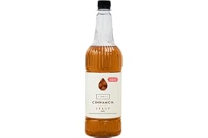 Simply Sugar Free Cinnamon Syrup, Low Calorie, Vegan & Nut Free Flavoured Syrup for Coffee, Cocktails & Baking (1 Litre)