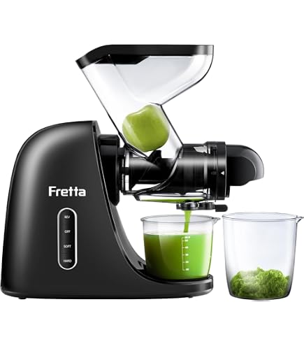 Extracteur De Jus Manuel VEVOR - Presse Herbe De Blé Fruits Légumes Acier Inoxydable - Presse-Agrumes Manuel