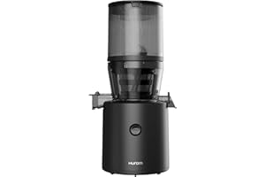 ‎HUROM Hurom Slow Juicer | Entsafter Gemüse und Obst | H320N | Elektrische Kaltpresse | Ruhiger Motor | Leicht zu Reinigen mit Großem Behälter und Siebfilter 2L | 200 Watt | BPA Frei | Schwarz