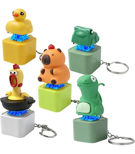 Porte-Clés Canard Fidget – Jouet Sensoriel Anti-Stress Avec LED Et ASMR – Adulte Et Enfant 3+