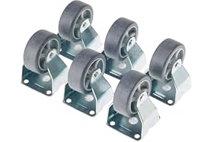 METAFRANC Maestro Bock Rotolo 42 X 42 mm piastra, ruote in TPR, morbido battistrada, Cuscinetto, portata 40 kg, Transport ruolo, Mobili ruolo, pesanti ruolo, 802800, 5.5 cm