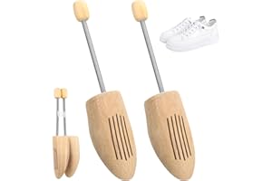 Jttxiu 1 Par Hormas para Zapatos Hombre Mujer, Horma para Ensanchar Zapatos de Madera Ajustables, Horma de Madera para Zapatoss Botas, Conserva la Forma
