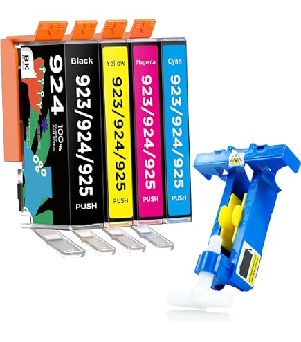Cartouches Encre Compatibles 924 Pour HP OfficeJet Pro – Lot 4 (noir, Cyan, Magenta, Jaune) - 9