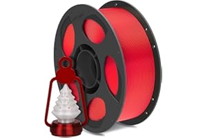 ANYCUBIC PLA Silk Filamento 1,75 mm per Stampante 3D, Lucentezza Controllabile, Texture Silk, Colori Magnifici, Rosso di Natale 1KG