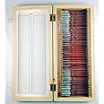 Comet Microscope Prepared Slides in Wooden Box, 50 Slides