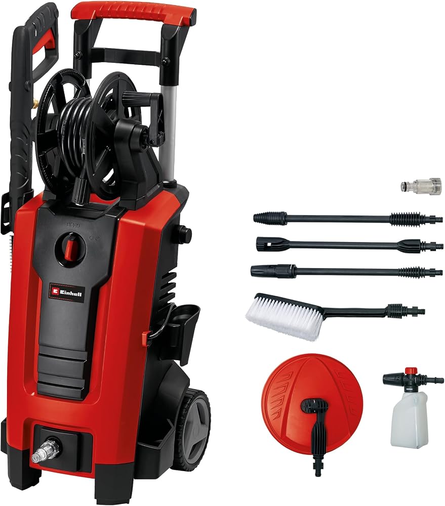 Einhell Yüksek Basınçlı Yıkama Makinesi TE-HP 140 4140760 | 1900 W | 140 bar | hızlı Bağlantı sistemi | yüksek basınç hortumu | püskürtme tabancası | çeşitli nozullar | fırça