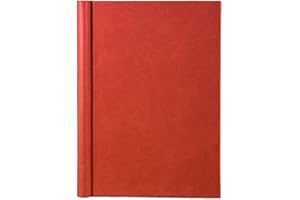 SPRINGBACK BINDERS DIRECT Red Soft Leather Effect Springback Binder A4 Portrait 1 - 250 pages