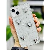 Go Aksesuar Iphone 13-14 ve 15 ile Uyumlu SİMLİ G&Uuml;M&Uuml;Ş KALP Oyuncak Tasarımlı Esnek Silikon Kılıfı