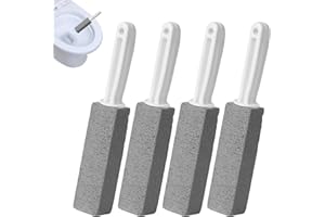 SPERMUOY 4 Piezas piedra limpieza con mango,piedra pómez limpiador inodoro,Pumice Cleaning Stone para Inodoro y Marca de Agua dura, Limpiador, Manchas Profundas