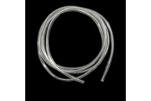 iMeistek Tuyau flexible en plastique, 3 mm x 6 mm x 1,5 m de long, PVC transparent de qualité alimentaire pour le transfert d'eau et d'air