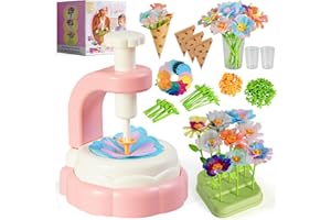 Daioller Bouquet di Fiori Giocattolo in Tessuto,Set di Artigianato con Fiori Macchina,Flower Market Toy Giocattolo per le Bambino di età 4+ Anni,Attività Eeducative Creative Compleanni