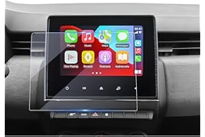 LUWU 2 Unidades Compatible con Renault Clio 5 / Captur 2 / Arkana/Zoe 2020-2024 2025 Protector de Pantalla para Navegación 7 Pulgadas 6H Antiarañazos Nano Filme Protector Clio Mk5 Accesorios