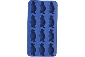 BAR CRAFT BarCraft Novelty Stampo per Cubetti di Ghiaccio a Forma di Pinguino Divertente, Novità, Blu, 26 x 12 cm