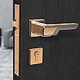 Plantex Premium Door Lock with 3 Years of Warranty/Main Door Lock for Home/Mortise Lock for Door - Main Door Lock Set(7093 - Pvd Choco & Satin Black Matt)