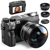 Digital Camera with WiFi, Dual Camera, Macro and Angular for Beginners | Photo Camera for Vlog with WiFi, Autofocus, SD Card