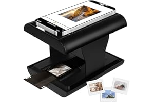 TCNEWCL 35mm Negative Slide Scanner, Mobile Film Scanner for Converting Old Slides into Digital Images, Portable and Foldable Film Scanner with LED Light