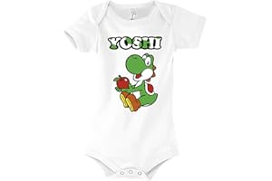 TRVPPY Baby Jungen & Mädchen Kurzarm Body Strampler Modell Yoshi