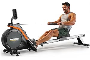 YOSUDA Rowing Machine, Upgrade Rowing Machines for Home Use - 16 Levels Quiet Resistance, Magnetic Rower with App Compatible,Comfortable Seat & LCD Monitor, 160kg Capacity