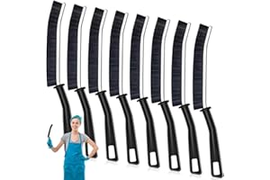 Bukuhlio 8X Brosse Nettoyage Salle de Bain, Joint Carrelage, Brosses de Nettoyage de Crevasses à Poils Durs, pour Groove Gap et Saleté Rainure a Rouille dans Salle,Cuisine,Toilettes