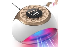 iKeener Dispositivo Laser per Micosi Unghie Piedi per Casa, 15 * 470nm Luce Blu & 42 * 650nm Luce Rossa Trattamento Laser Micosi Unghie per Unghie Danneggiate e Scolorite, 3/5/7/10 Minuti