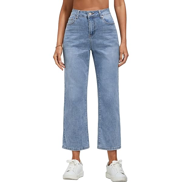 Vaqueros Elasticos Mujer Vetinee Pantalones Vaqueros Holgados Para