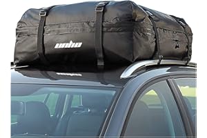 LUVODI Samochodowa torba dachowa, 425 litrów (15 stóp sześciennych), wodoszczelna torba na dach samochodu, duża torba do przechowywania, przechowywanie bagażu podróżnego z wytrzymałymi pasami, do samochodów dostawczych, SUV-ów, ciężarówek